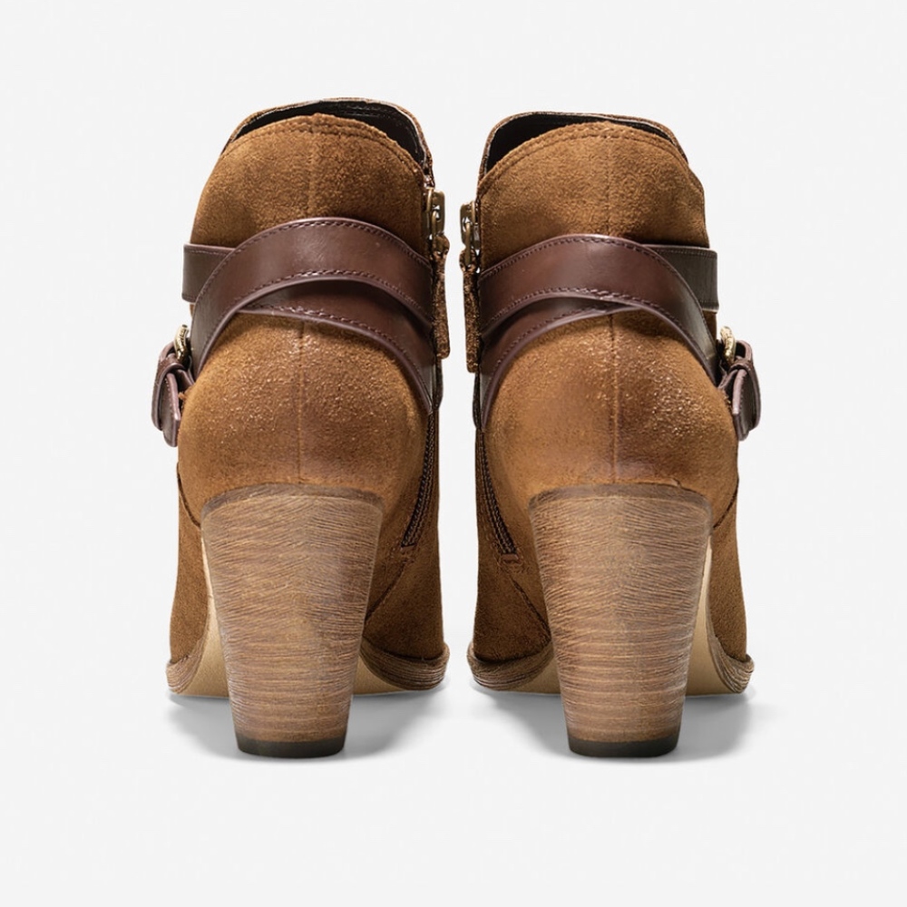 Cole Haan Olive Suede Bootie - Picture 3 of 5